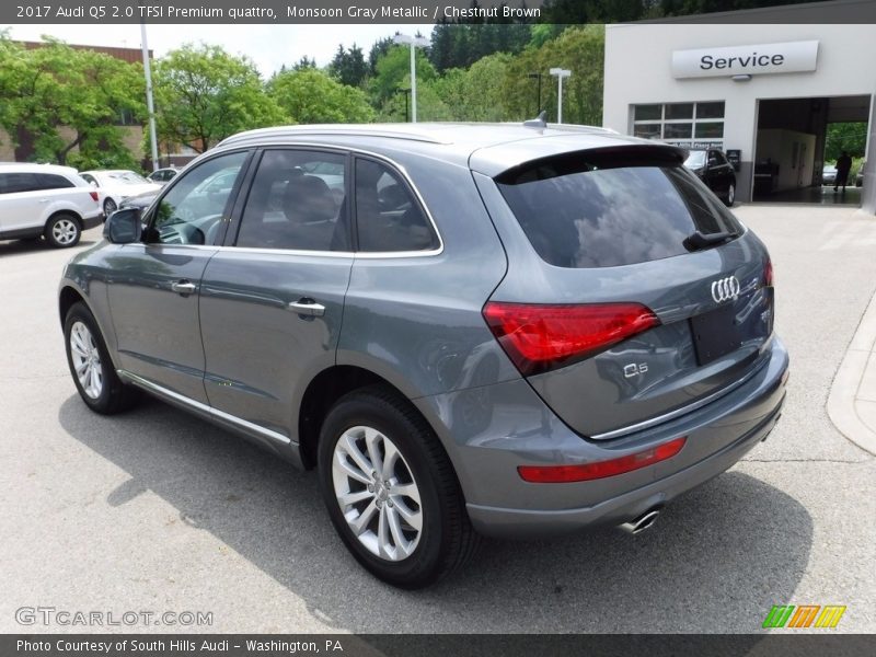 Monsoon Gray Metallic / Chestnut Brown 2017 Audi Q5 2.0 TFSI Premium quattro