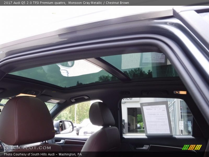 Monsoon Gray Metallic / Chestnut Brown 2017 Audi Q5 2.0 TFSI Premium quattro