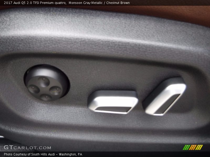 Monsoon Gray Metallic / Chestnut Brown 2017 Audi Q5 2.0 TFSI Premium quattro