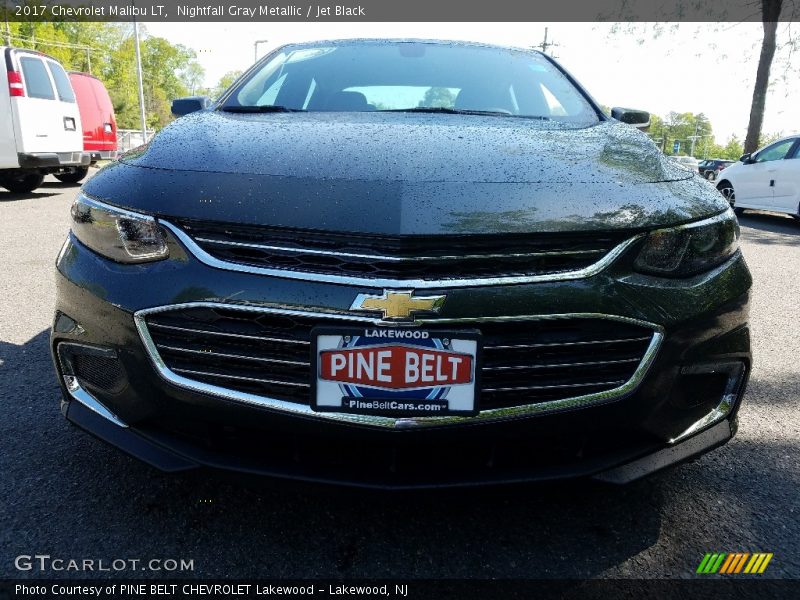 Nightfall Gray Metallic / Jet Black 2017 Chevrolet Malibu LT