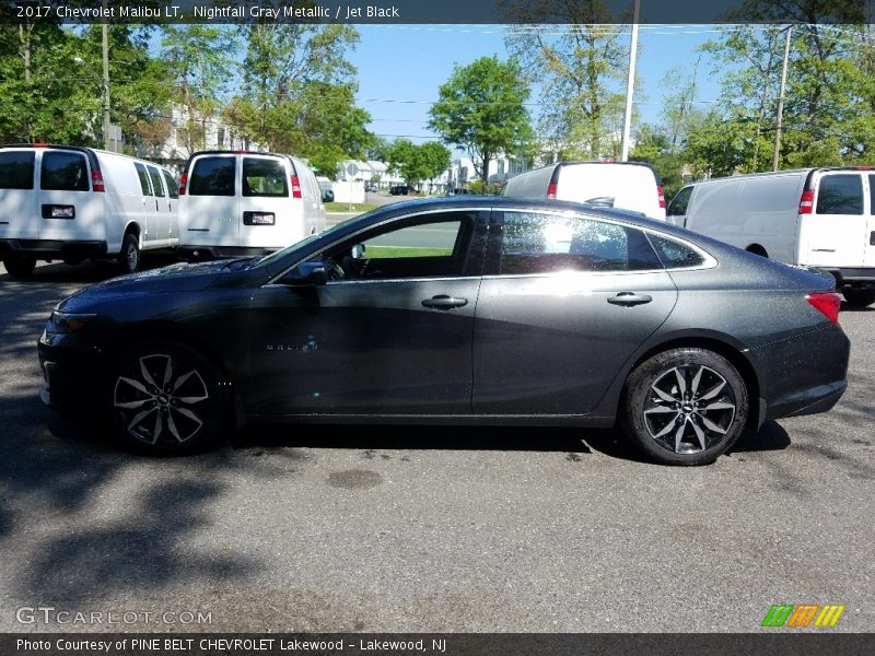Nightfall Gray Metallic / Jet Black 2017 Chevrolet Malibu LT