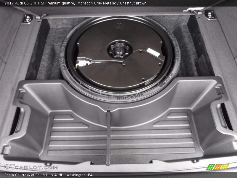 Monsoon Gray Metallic / Chestnut Brown 2017 Audi Q5 2.0 TFSI Premium quattro