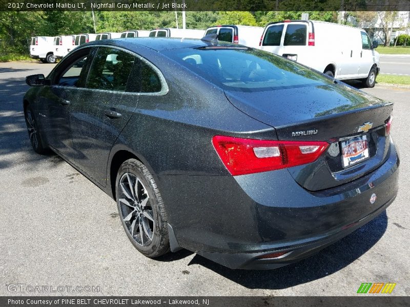 Nightfall Gray Metallic / Jet Black 2017 Chevrolet Malibu LT