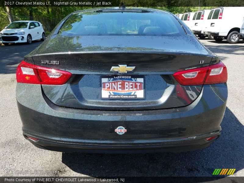 Nightfall Gray Metallic / Jet Black 2017 Chevrolet Malibu LT