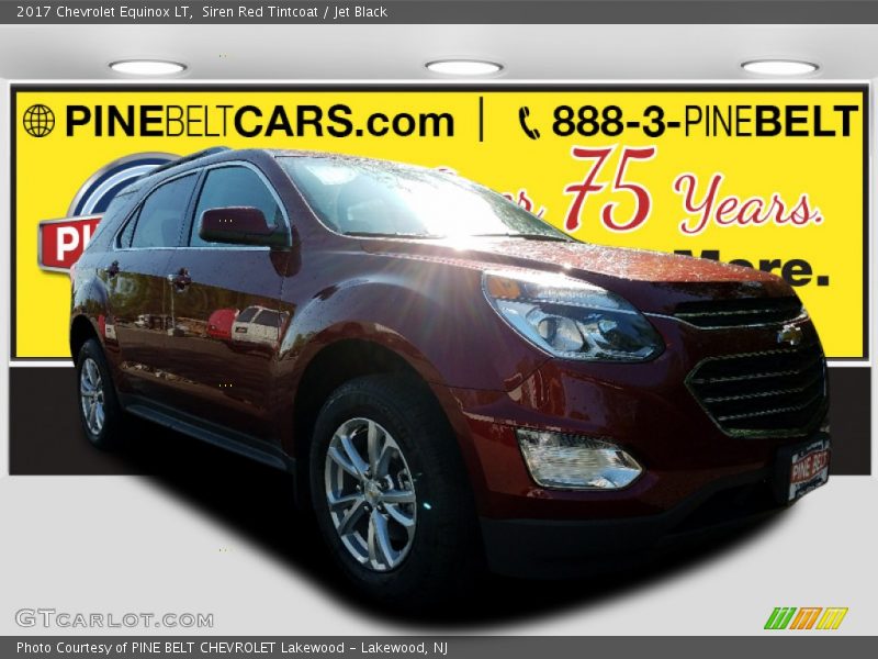 Siren Red Tintcoat / Jet Black 2017 Chevrolet Equinox LT