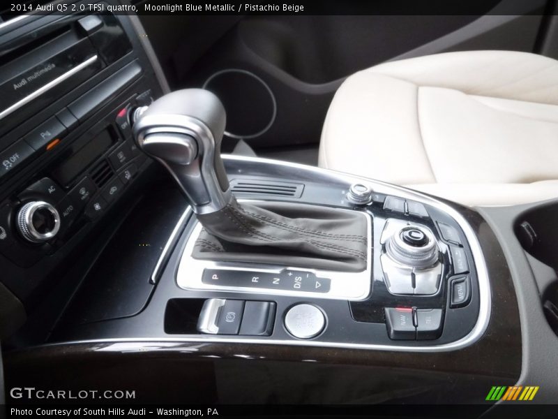 Moonlight Blue Metallic / Pistachio Beige 2014 Audi Q5 2.0 TFSI quattro