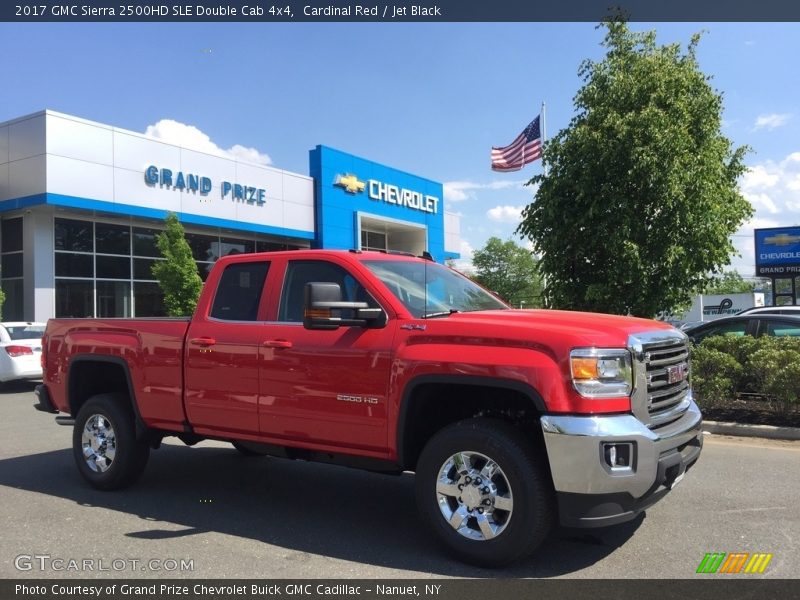 Cardinal Red / Jet Black 2017 GMC Sierra 2500HD SLE Double Cab 4x4
