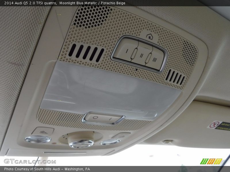Moonlight Blue Metallic / Pistachio Beige 2014 Audi Q5 2.0 TFSI quattro