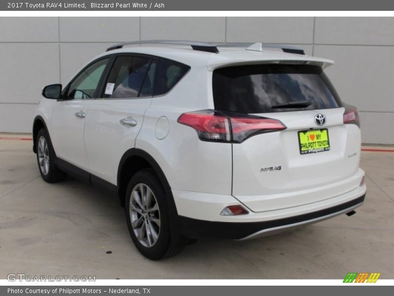 Blizzard Pearl White / Ash 2017 Toyota RAV4 Limited