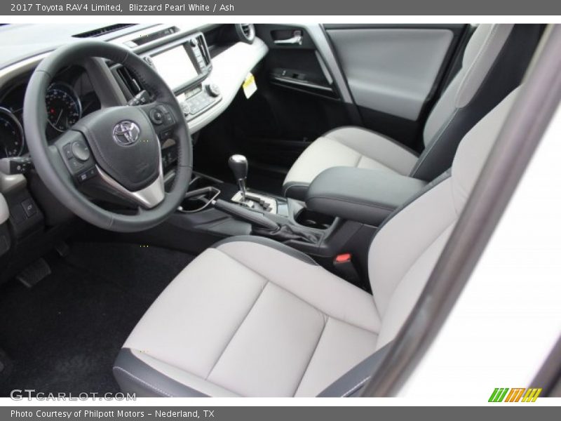 Blizzard Pearl White / Ash 2017 Toyota RAV4 Limited
