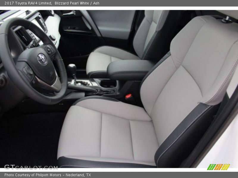 Blizzard Pearl White / Ash 2017 Toyota RAV4 Limited