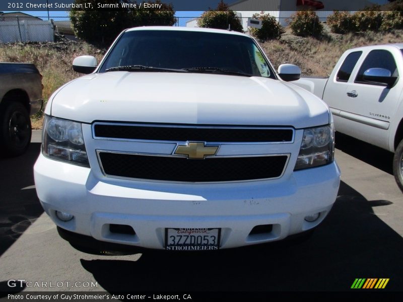 Summit White / Ebony 2012 Chevrolet Suburban LT