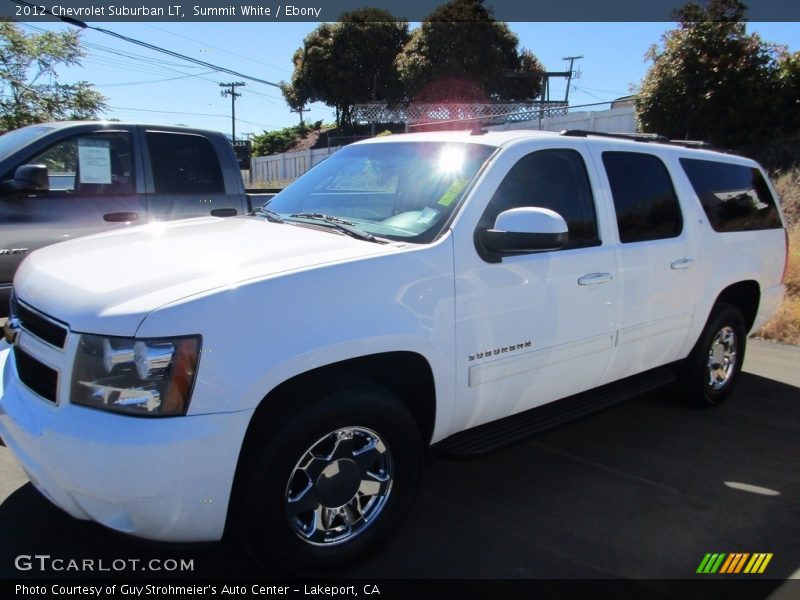 Summit White / Ebony 2012 Chevrolet Suburban LT