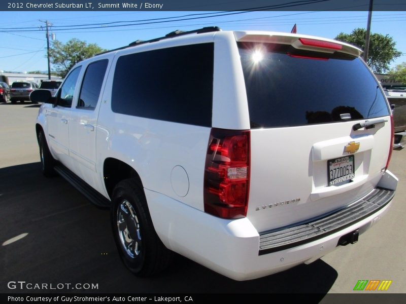 Summit White / Ebony 2012 Chevrolet Suburban LT