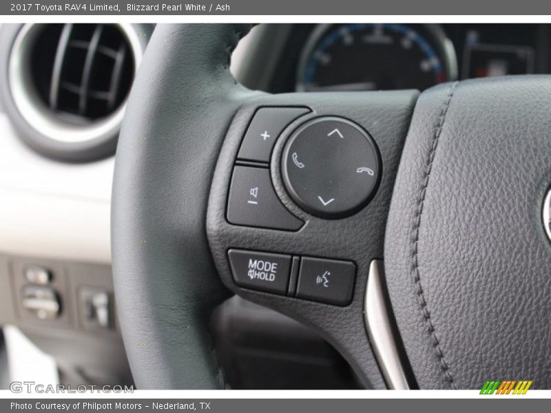 Blizzard Pearl White / Ash 2017 Toyota RAV4 Limited