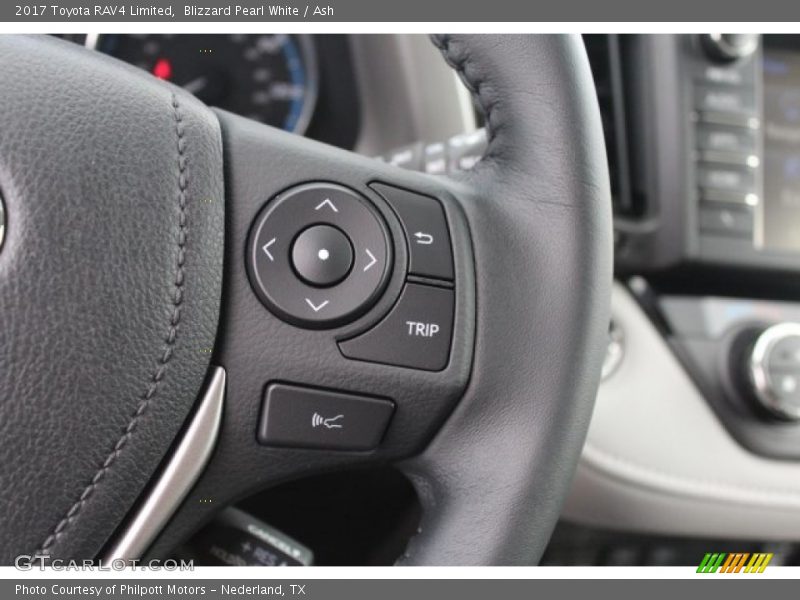 Blizzard Pearl White / Ash 2017 Toyota RAV4 Limited