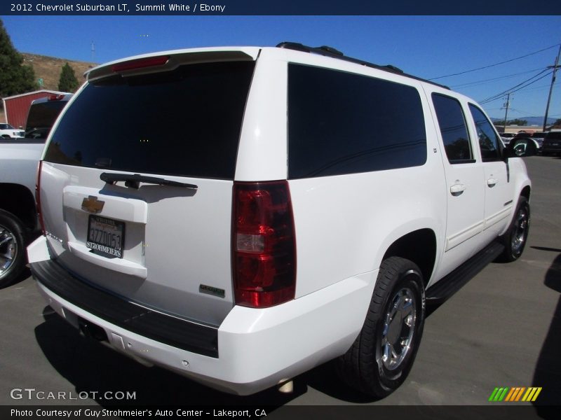 Summit White / Ebony 2012 Chevrolet Suburban LT