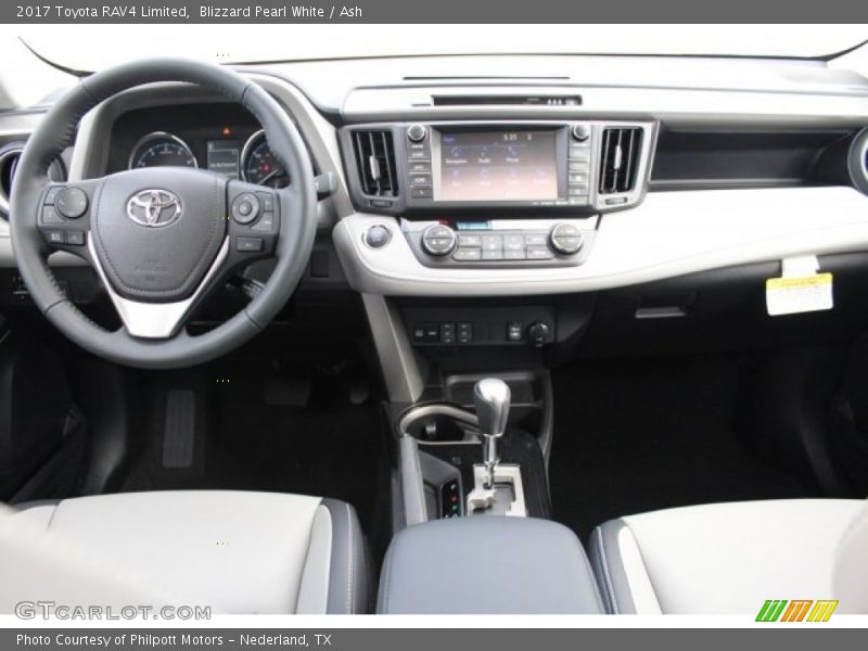 Blizzard Pearl White / Ash 2017 Toyota RAV4 Limited