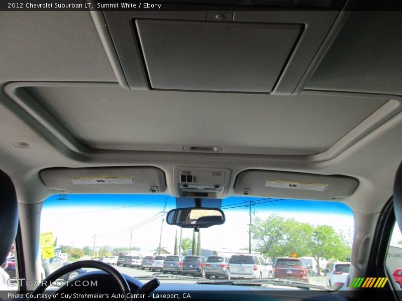 Summit White / Ebony 2012 Chevrolet Suburban LT