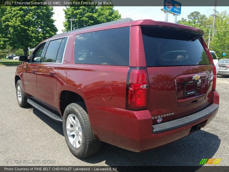 Siren Red Tintcoat / Jet Black 2017 Chevrolet Suburban LS 4WD