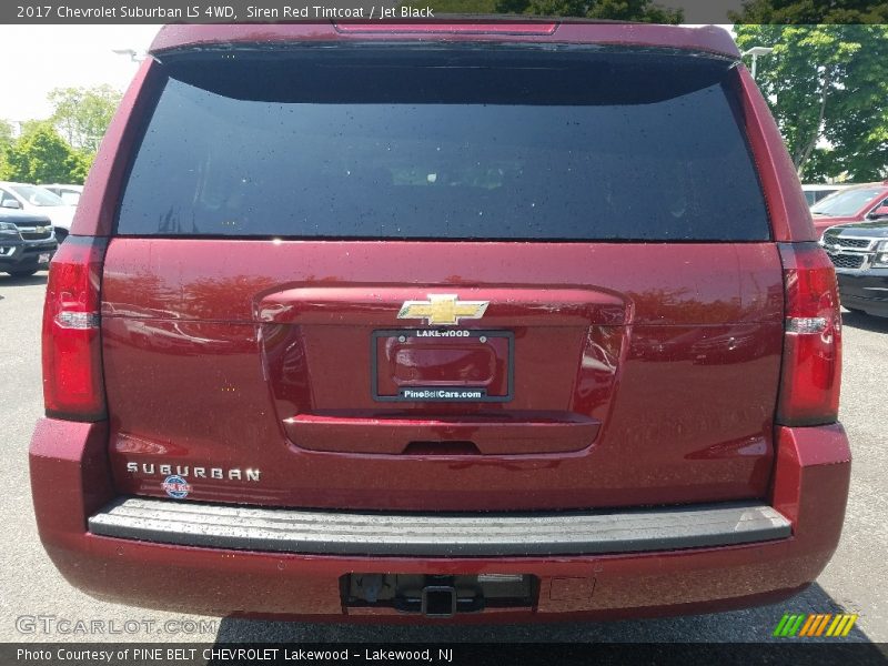 Siren Red Tintcoat / Jet Black 2017 Chevrolet Suburban LS 4WD