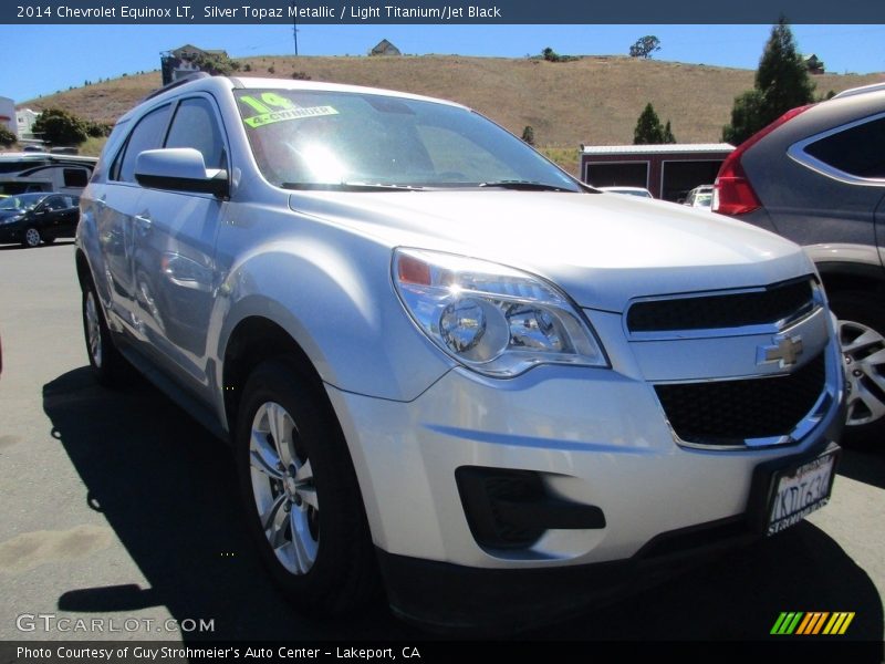 Silver Topaz Metallic / Light Titanium/Jet Black 2014 Chevrolet Equinox LT