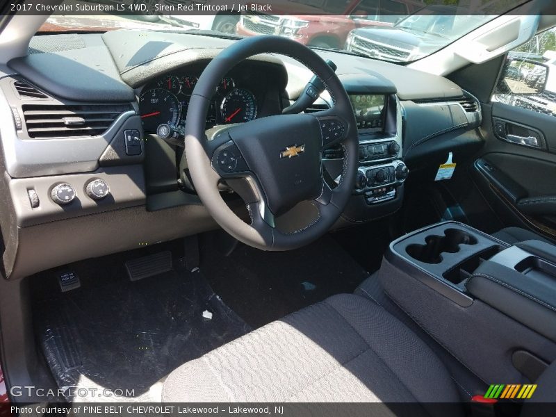 Siren Red Tintcoat / Jet Black 2017 Chevrolet Suburban LS 4WD