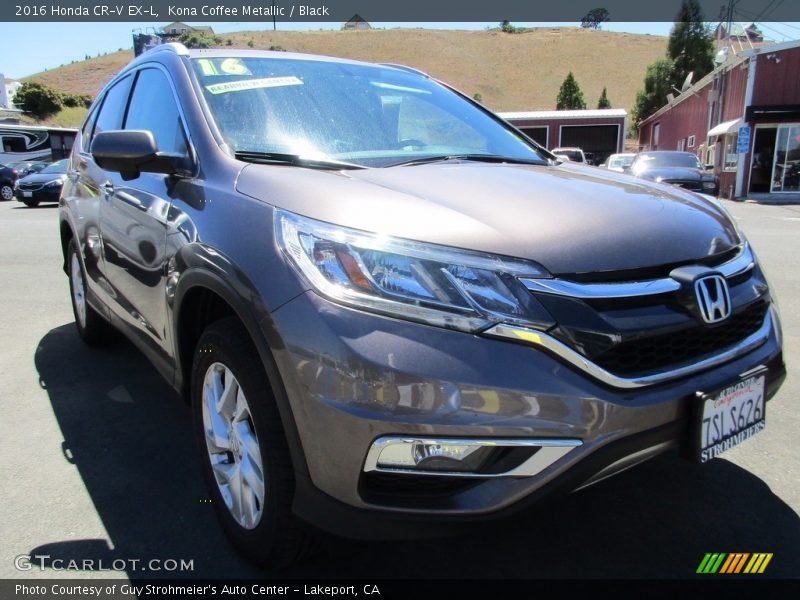 Kona Coffee Metallic / Black 2016 Honda CR-V EX-L