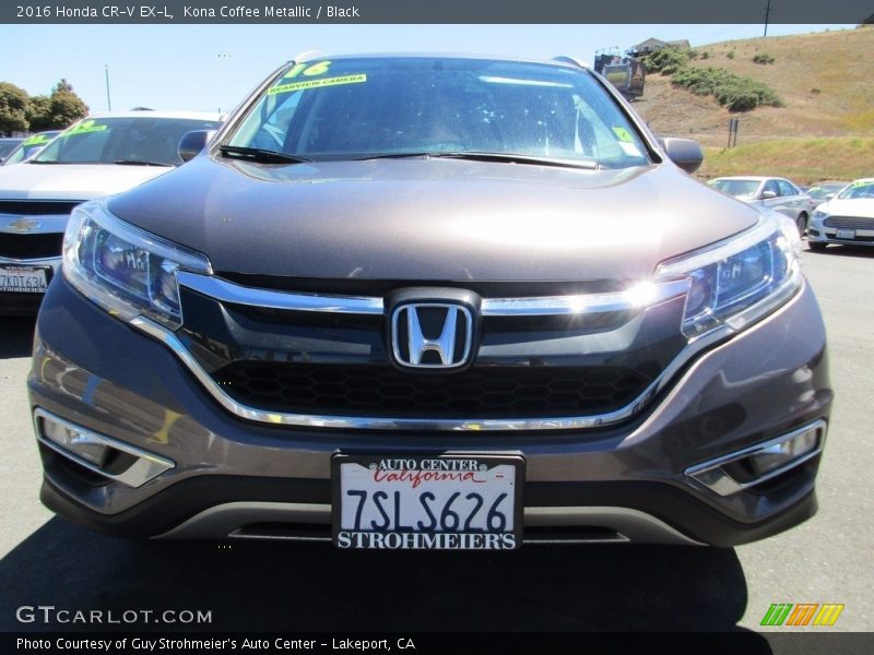 Kona Coffee Metallic / Black 2016 Honda CR-V EX-L