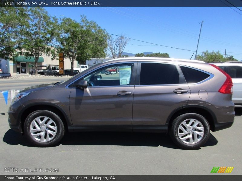 Kona Coffee Metallic / Black 2016 Honda CR-V EX-L