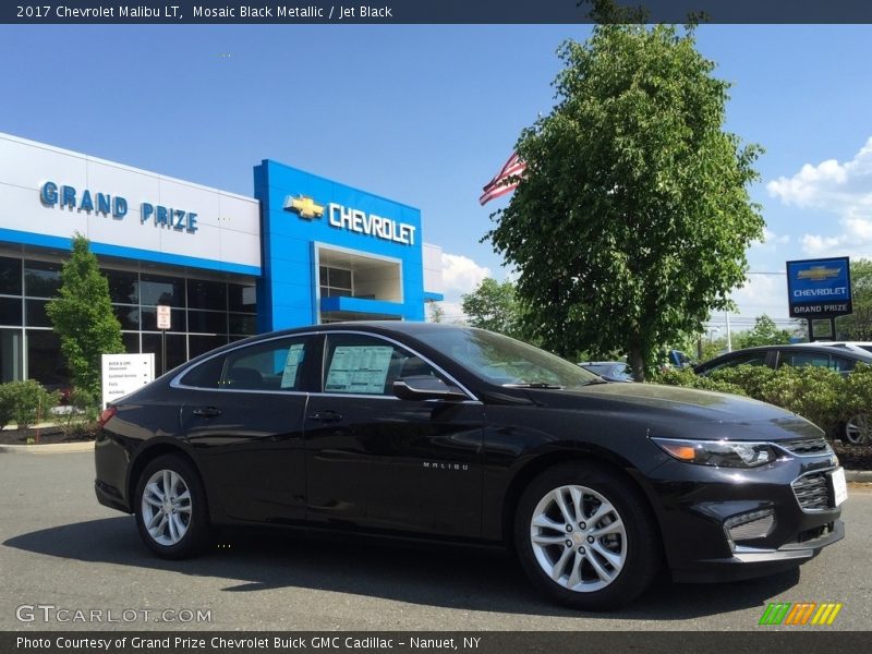 Mosaic Black Metallic / Jet Black 2017 Chevrolet Malibu LT