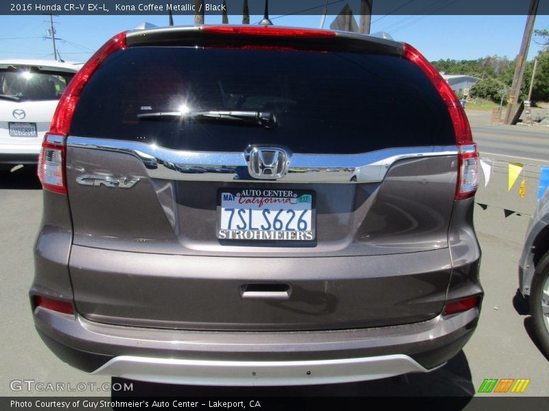 Kona Coffee Metallic / Black 2016 Honda CR-V EX-L