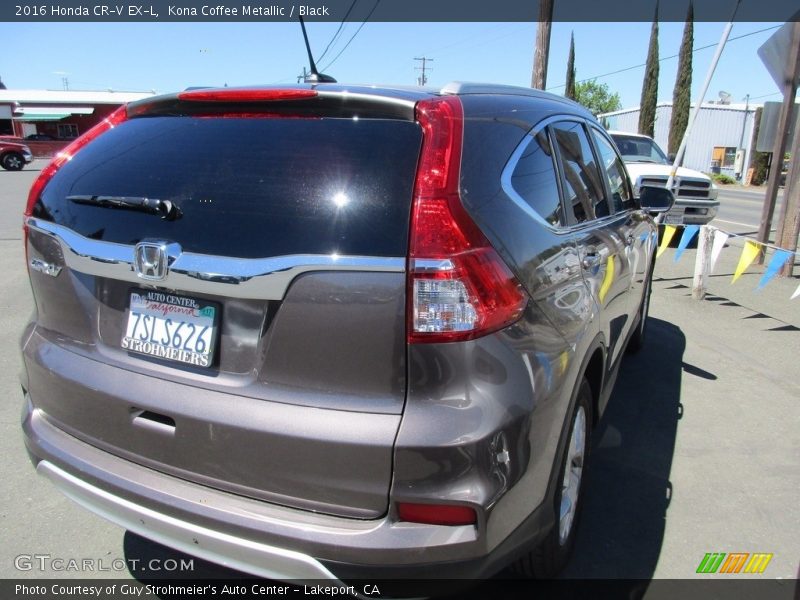 Kona Coffee Metallic / Black 2016 Honda CR-V EX-L