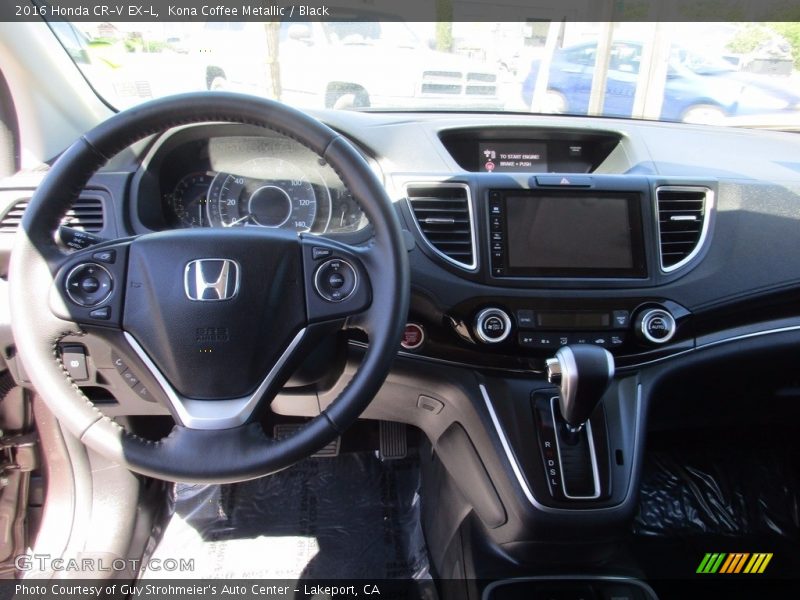 Kona Coffee Metallic / Black 2016 Honda CR-V EX-L