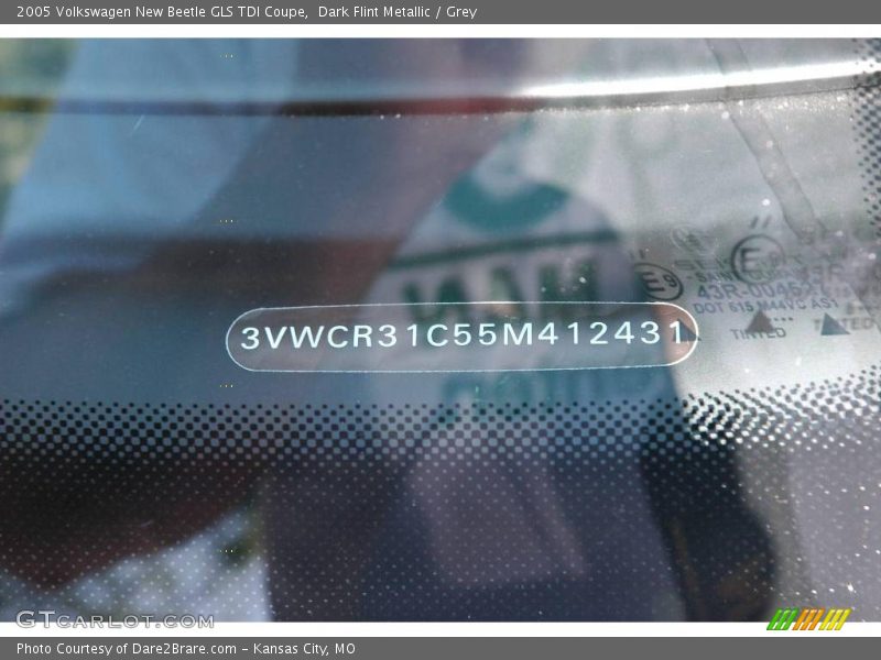 Dark Flint Metallic / Grey 2005 Volkswagen New Beetle GLS TDI Coupe