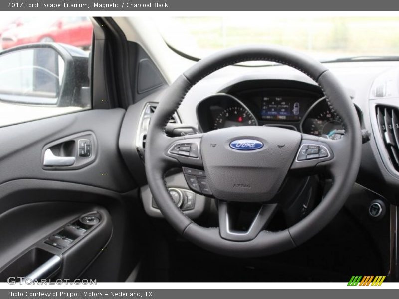 Magnetic / Charcoal Black 2017 Ford Escape Titanium