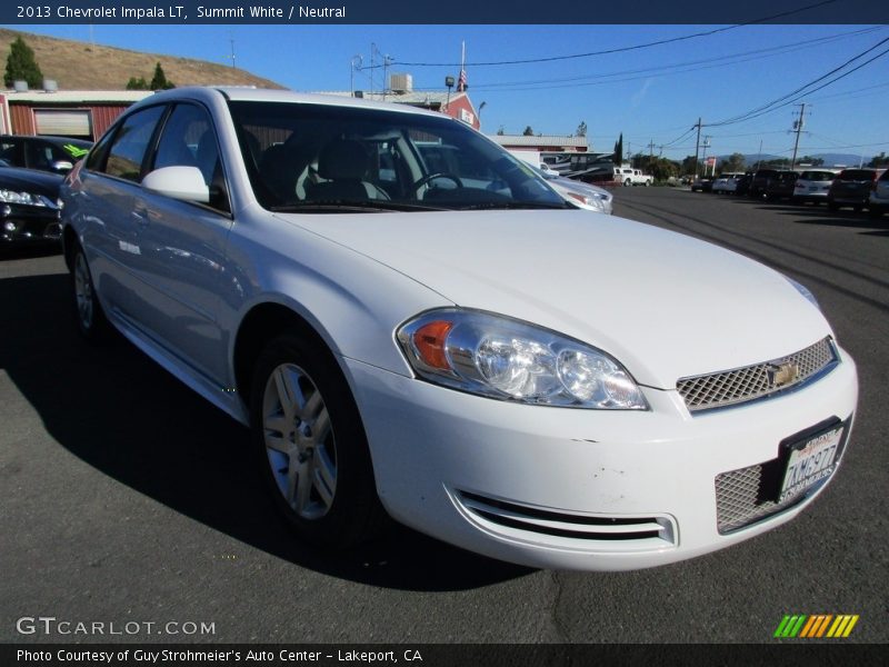 Summit White / Neutral 2013 Chevrolet Impala LT
