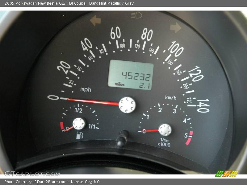 Dark Flint Metallic / Grey 2005 Volkswagen New Beetle GLS TDI Coupe