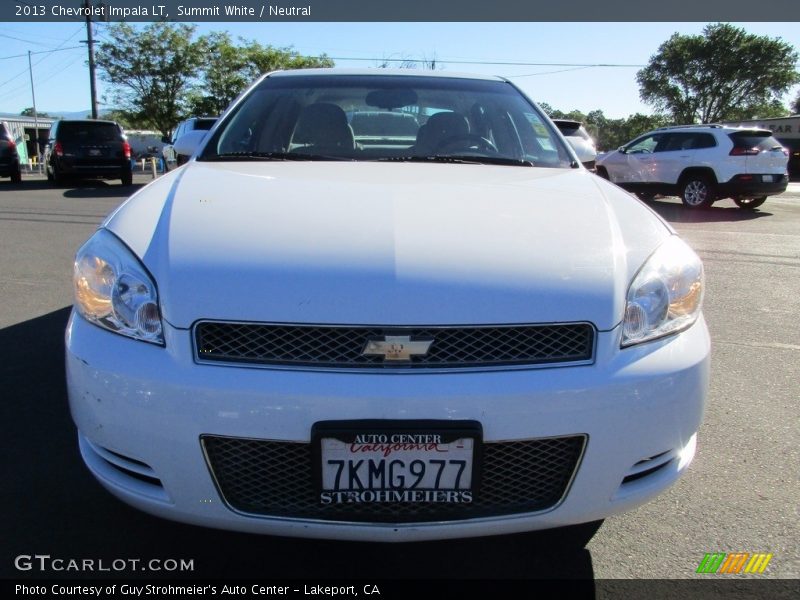 Summit White / Neutral 2013 Chevrolet Impala LT