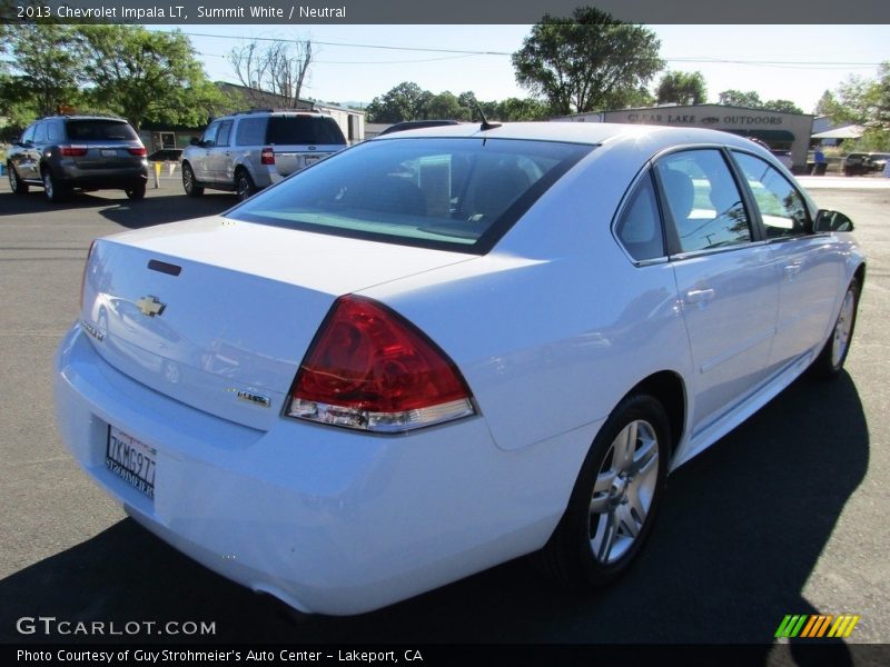 Summit White / Neutral 2013 Chevrolet Impala LT