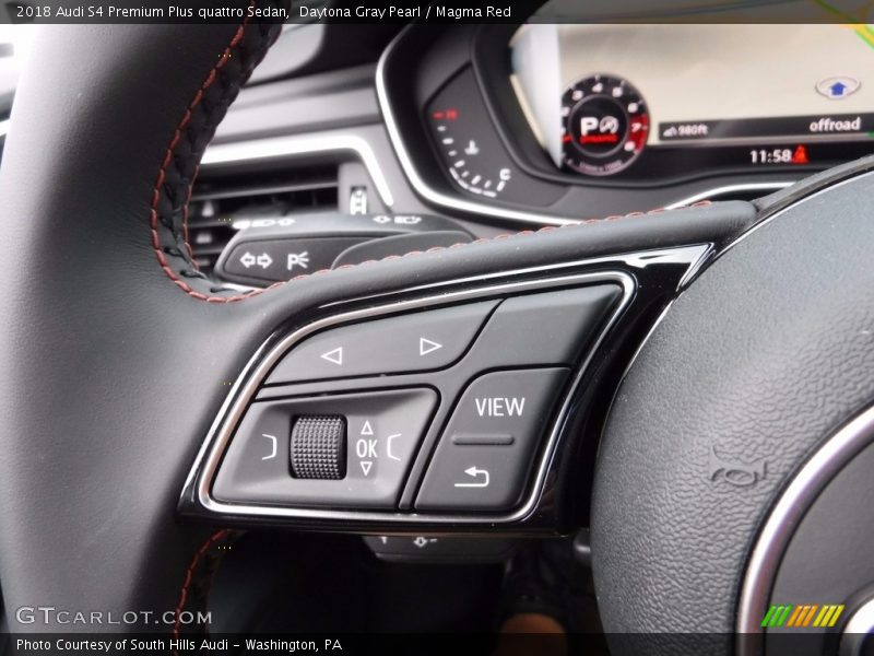 Controls of 2018 S4 Premium Plus quattro Sedan