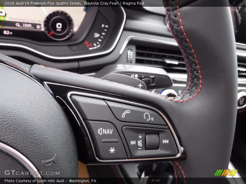 Controls of 2018 S4 Premium Plus quattro Sedan