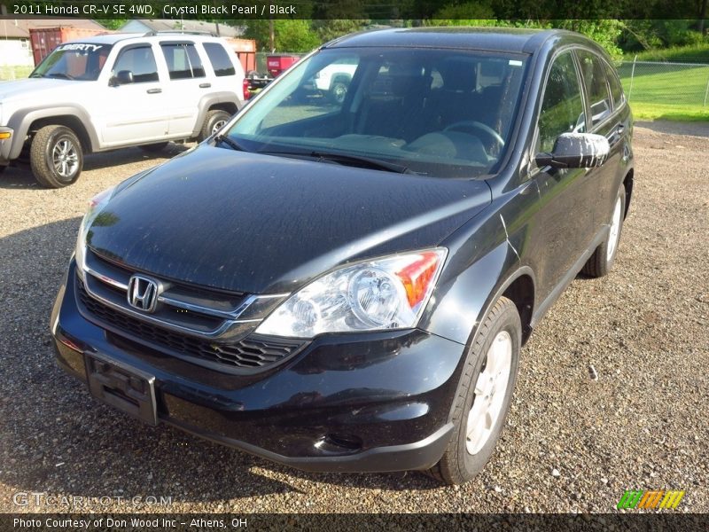 Crystal Black Pearl / Black 2011 Honda CR-V SE 4WD