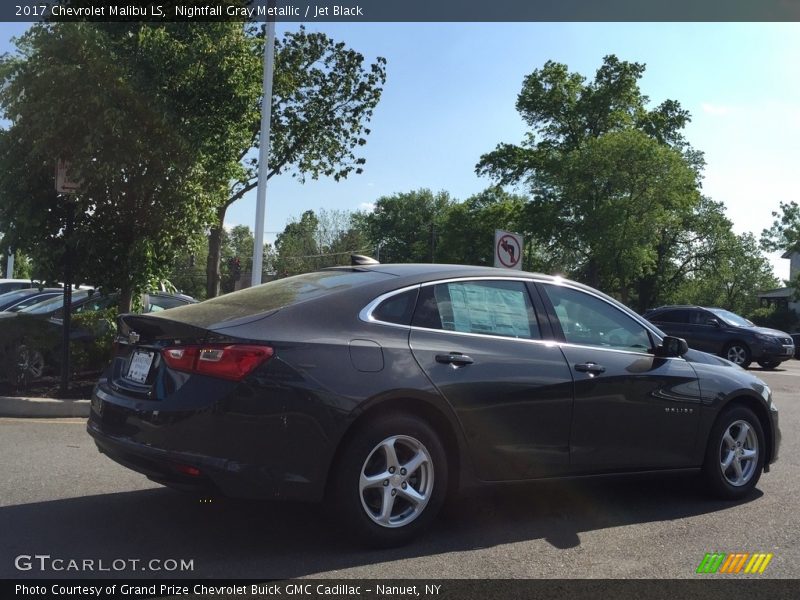 Nightfall Gray Metallic / Jet Black 2017 Chevrolet Malibu LS