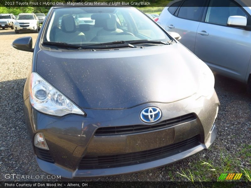 Magnetic Gray Metallic / Light Blue Gray/Black 2013 Toyota Prius c Hybrid One