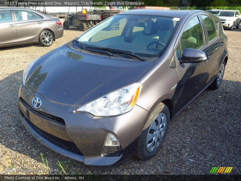 Magnetic Gray Metallic / Light Blue Gray/Black 2013 Toyota Prius c Hybrid One