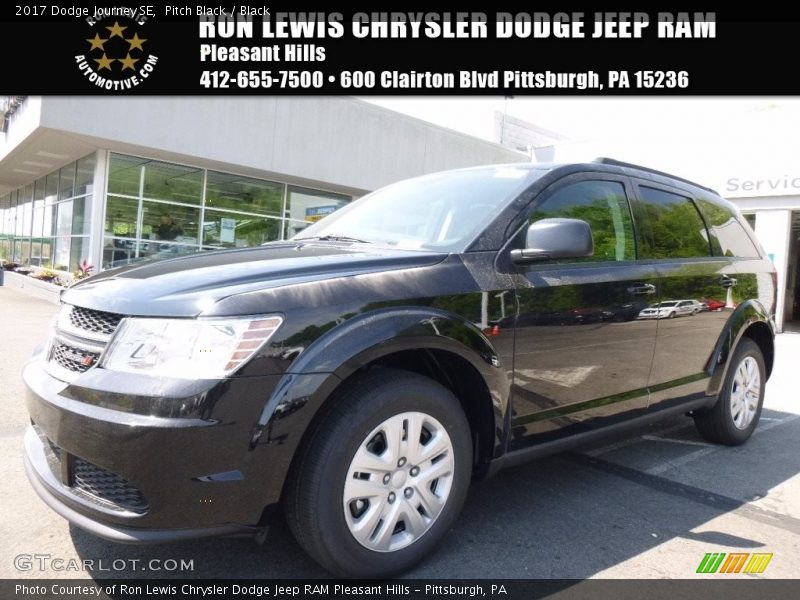 Pitch Black / Black 2017 Dodge Journey SE
