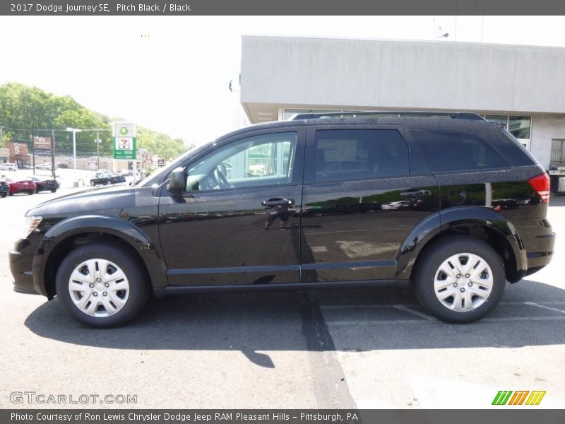 Pitch Black / Black 2017 Dodge Journey SE