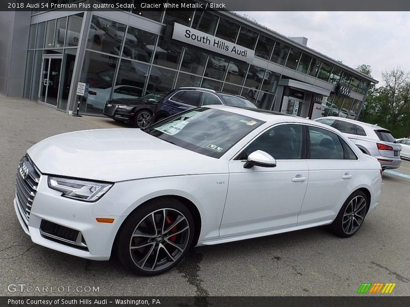 Glacier White Metallic / Black 2018 Audi S4 Premium Plus quattro Sedan