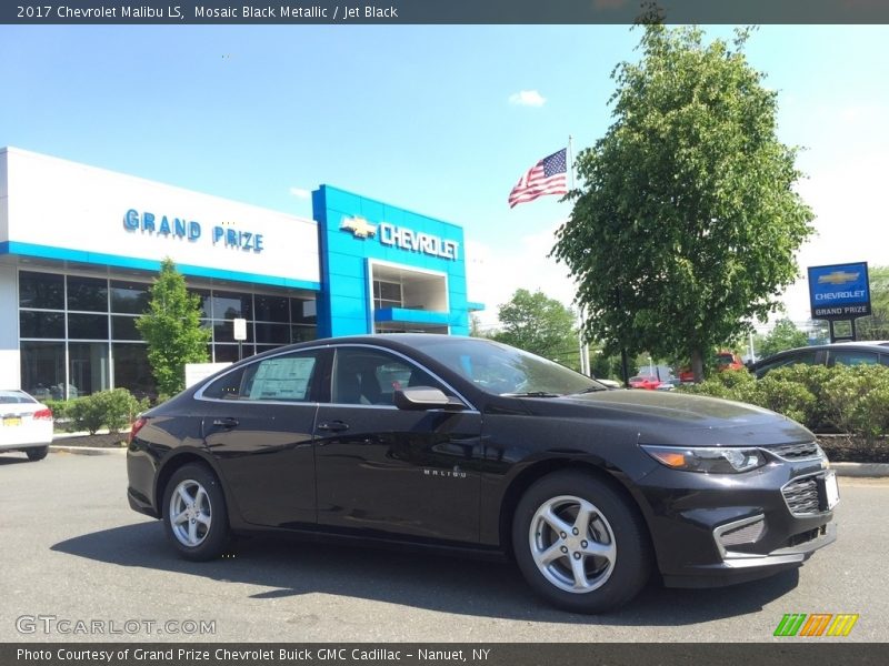 Mosaic Black Metallic / Jet Black 2017 Chevrolet Malibu LS